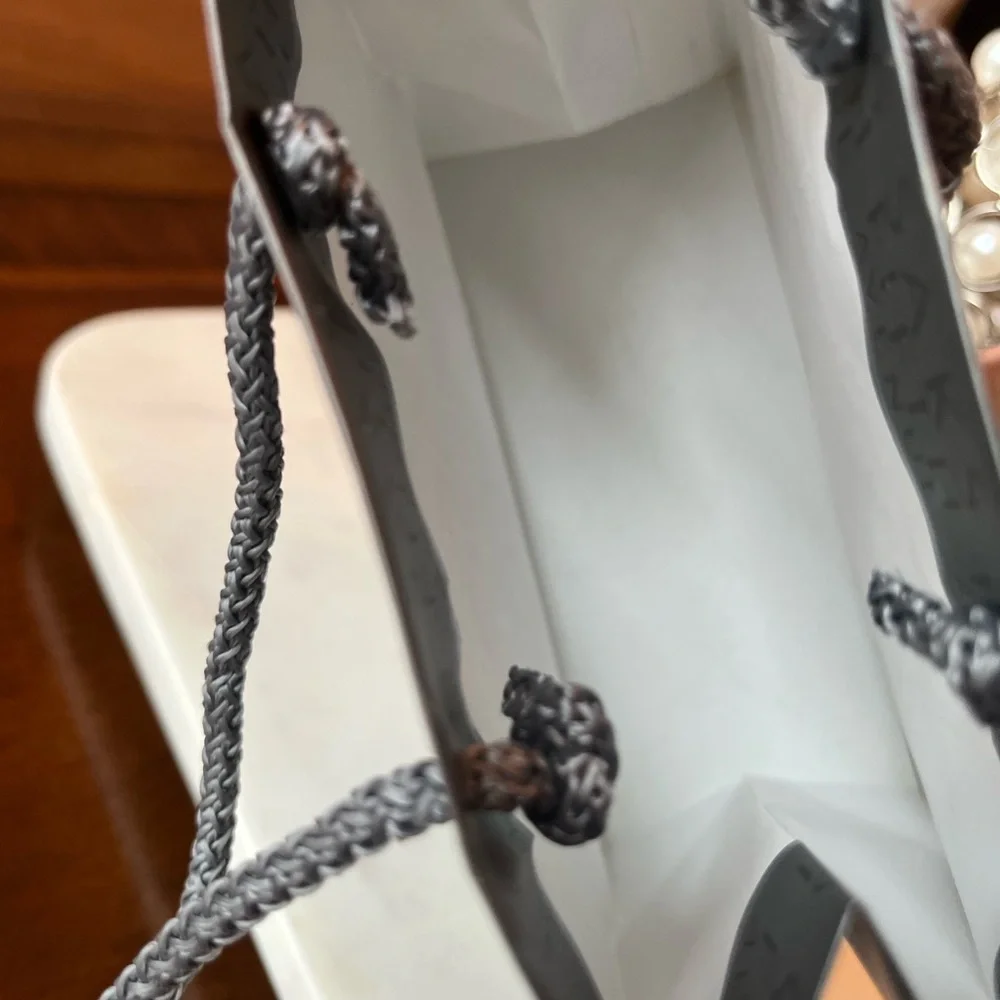 Saks Fifth Avenue Rhinestones Gold Bow Teardrop Earrings (NWOT) w/Saks Gift Bag - Picture 8 of 8